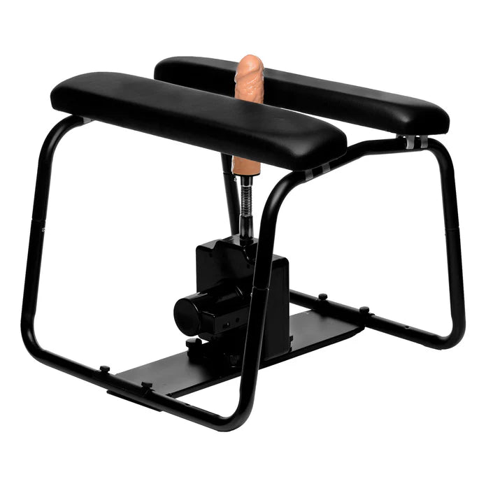 banging bench with dildo on white background