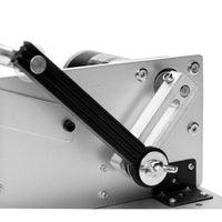 Close-up of a mechanical component with a white background