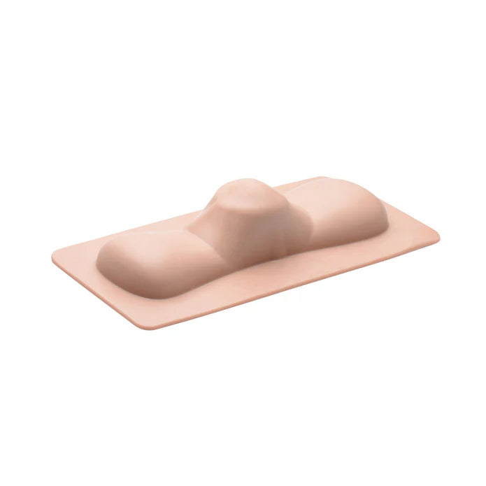 Silicone grinding pad form on a white background