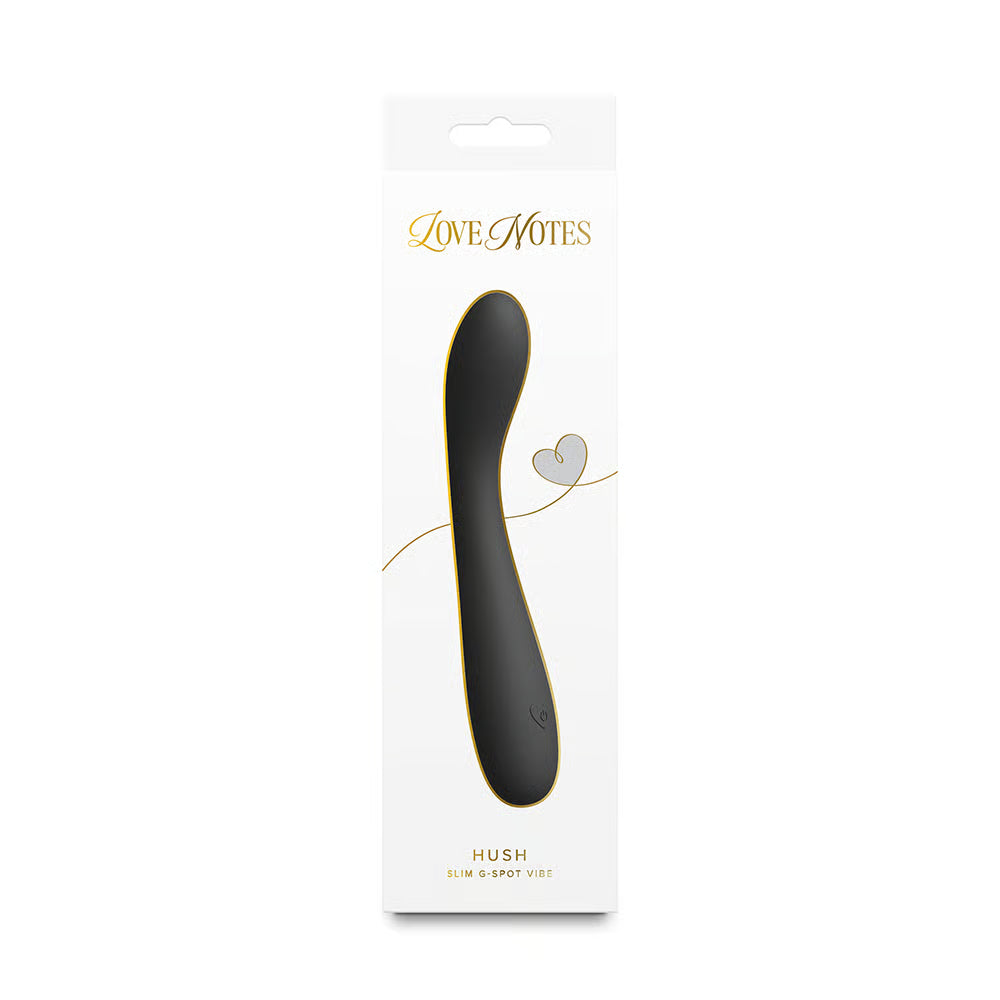 black curved g spot vibrator on box packaging