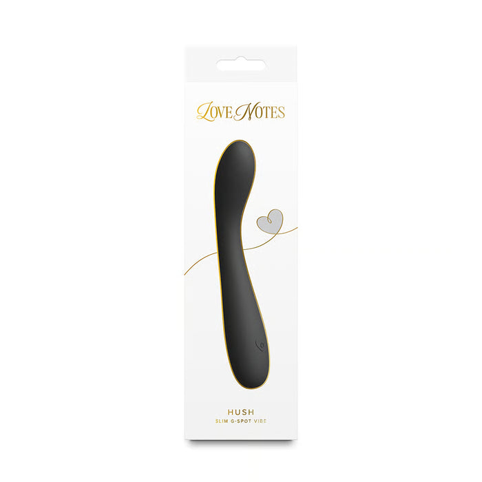 black curved g spot vibrator on box packaging
