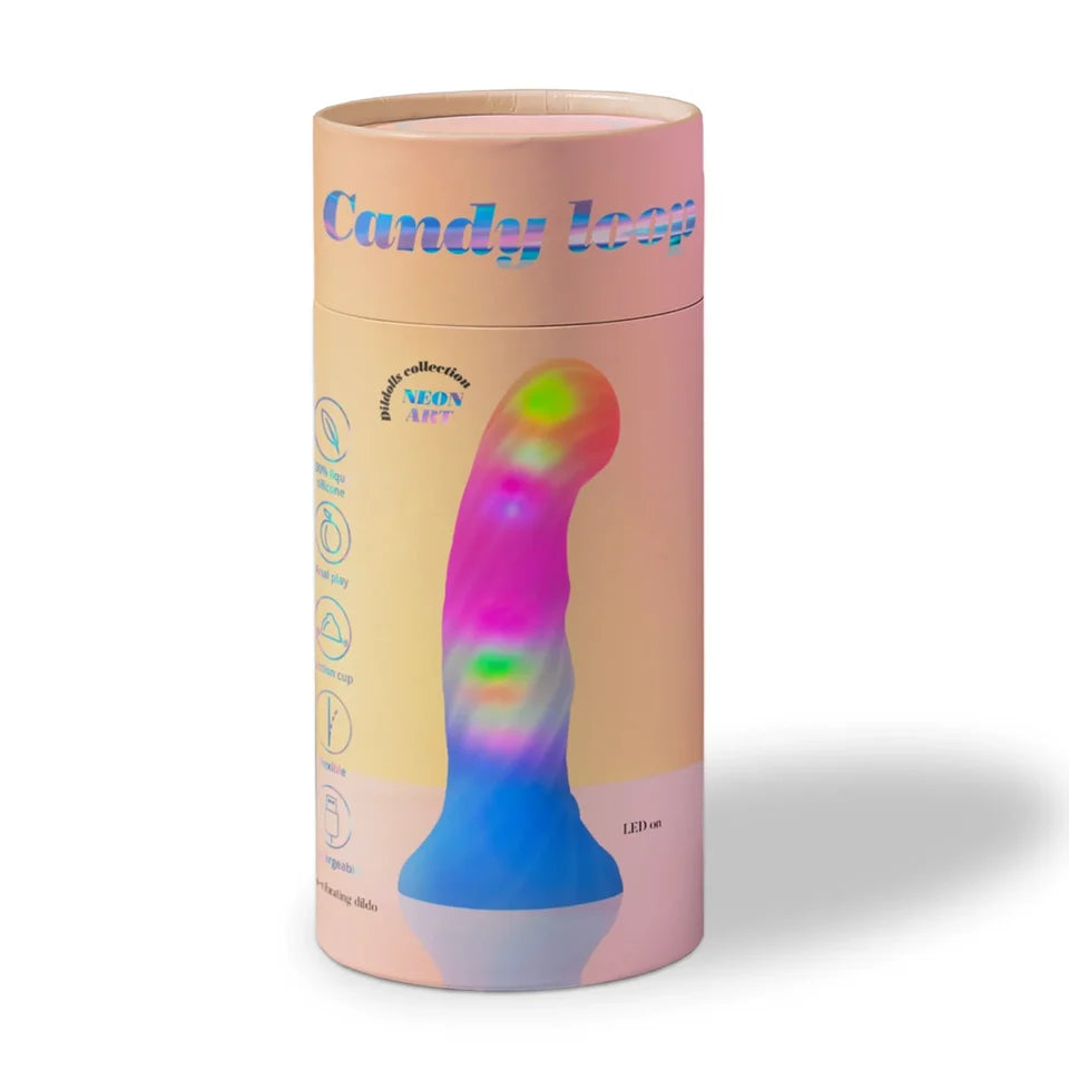 candy loop led light up dildo in package