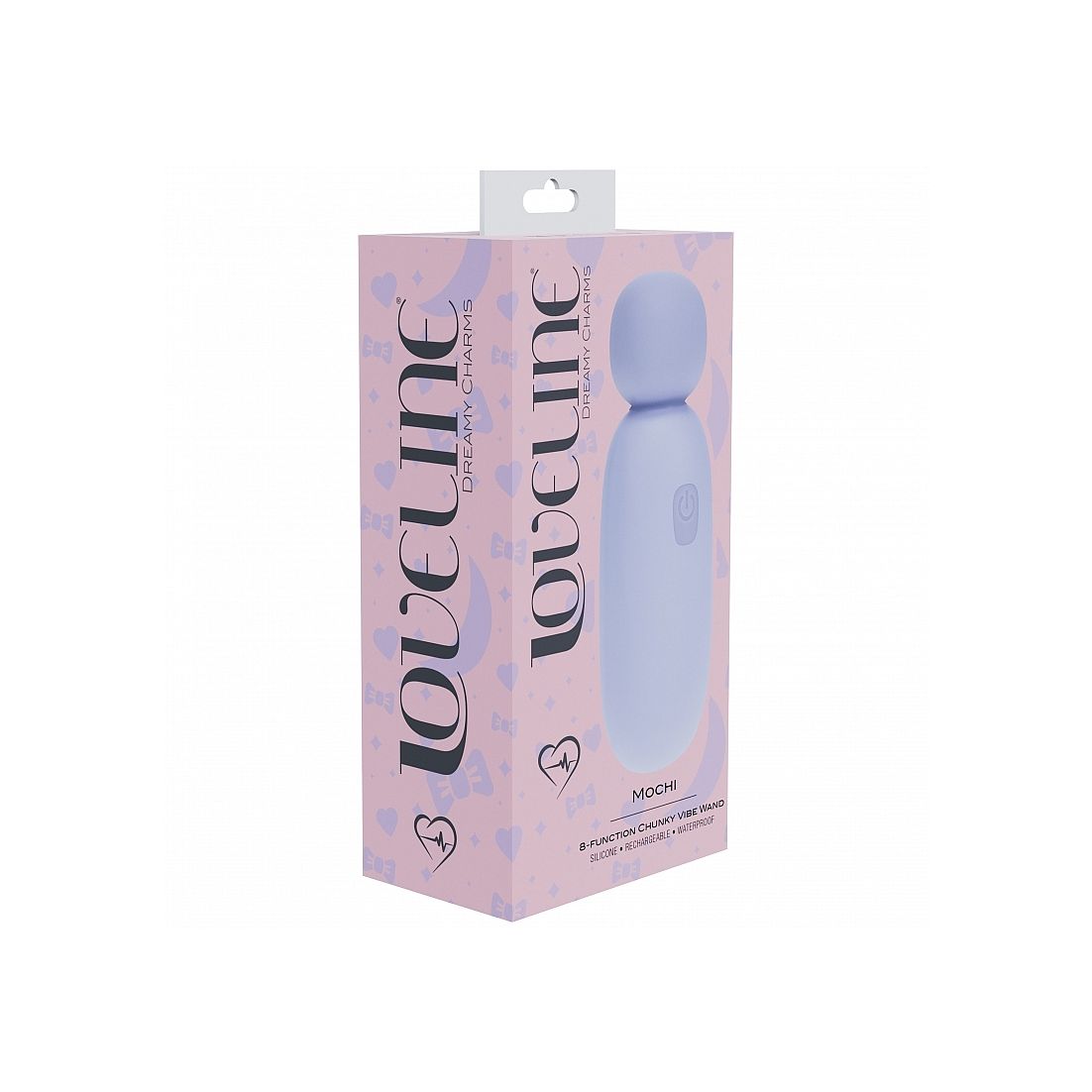 LOVEline Mochi charm packaging on a white background