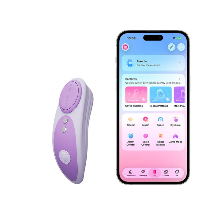 lovense ferrie reserve panty vibrator beside cell phone