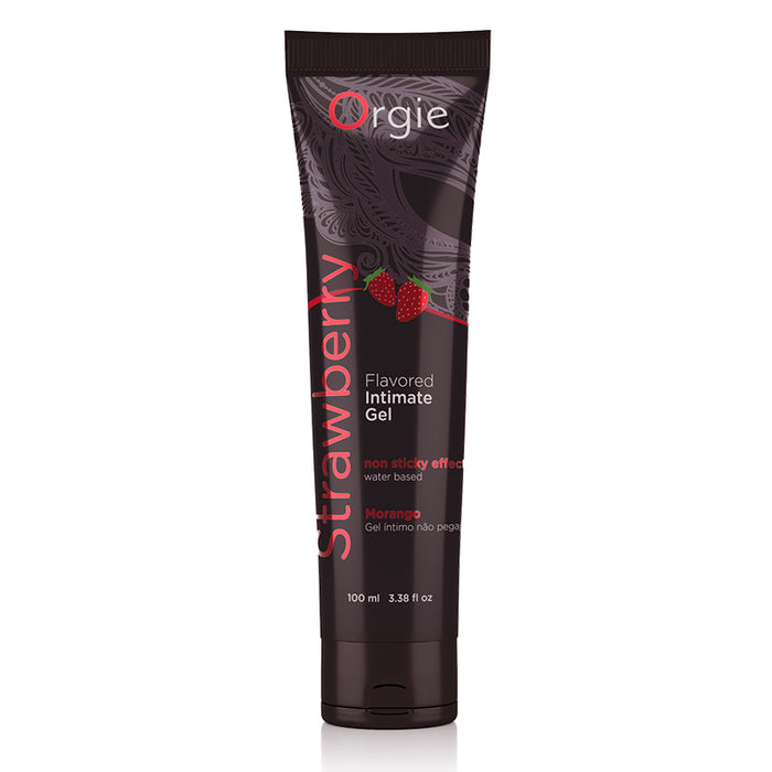 strawberry flavored lubricant in 100ml black tube