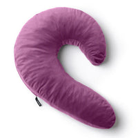 purple curved lune side snuggle pillow