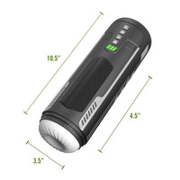 Master Blaster masturbator with measurements on a white background