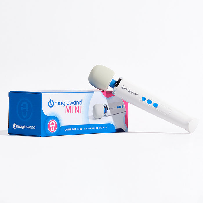 vibrating magic wand that is rechargeable in white