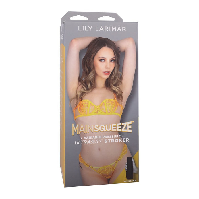 adult star lily larimar wearing yellow bra & panty set.