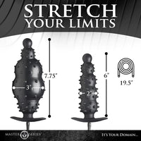 puffer inflatable anal plug size diagram inflated and de flatted