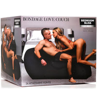 Box for 'Bondage Love Couch' with images of a couple on a couch and bedroom setting.