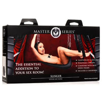 Master Series Slinger packaging with a woman in a sling on a white background