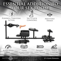 Sexual product with features listed on a gray background