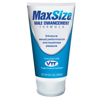 MaxSize male enhancement formula tube on a white background