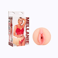 mellanie monroe pussy masturbator beside box packaging