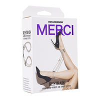 hemp rope restraint cuffs wrapped around womens ankles on box cover