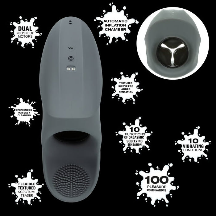 grey masturbator with ball rubber, specs