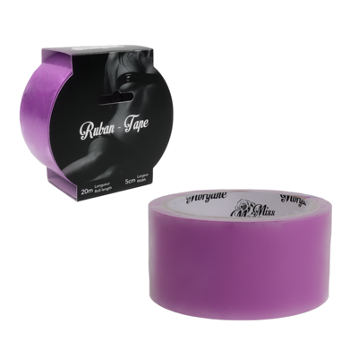 purple roll of bondage tape with packaging