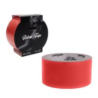 red roll of bondage tape with packaging