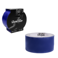 blue roll of bondage tape with packaging