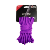purple bondage rope on cardboard card