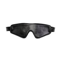Black sleep mask on a white background