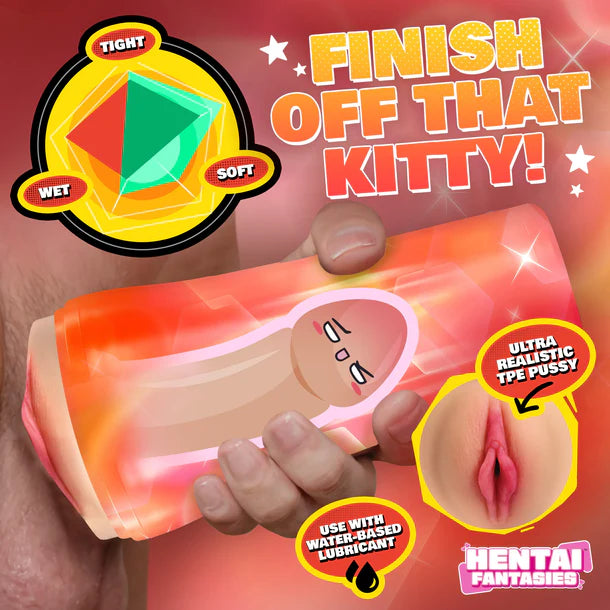 Product with text and graphics indicating 'Hentai Fantasies' brand on a colorful background.