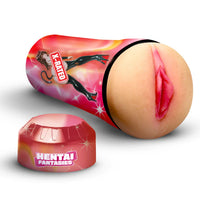 mochi the cat girl pussy masturbator with 'X-Rated' and 'Hentai Fantasies' branding on a white background