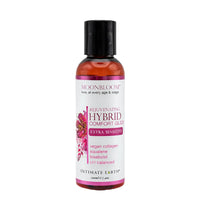 Bottle of Intimate Earth Moonbloom Rejuvenating Hybrid Comfort Glide on a white background