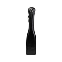 Black paddle on a white background