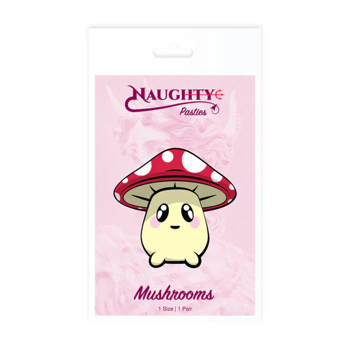 mushroom with face nipple pasties