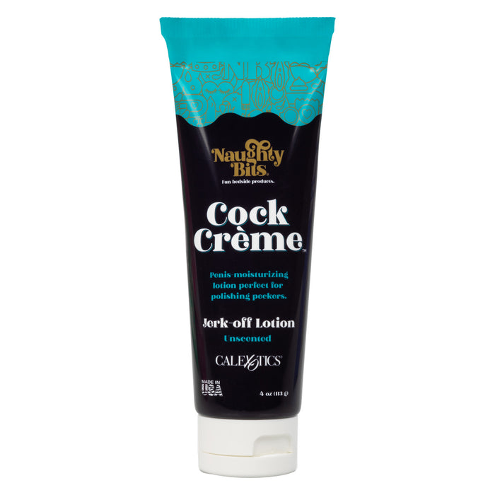 black and teal tube of jerk off lotion by naughty bits