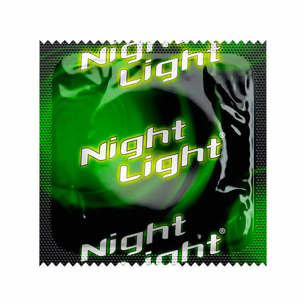 black and green foil condoms