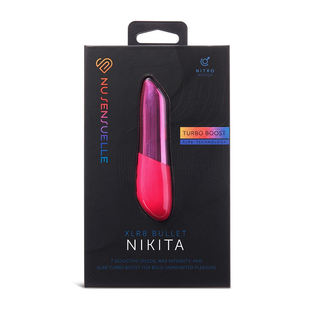 Nu Sensuelle Nikita XLR8 Bullet packaging on a white background