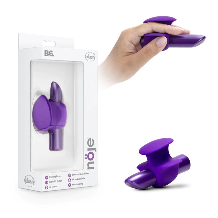 purple noje finger vibrator in box