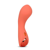 Coral-colored nubii gemma bullet on a white background
