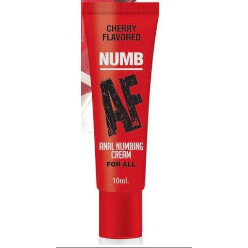 The product comes in a red tube with a red cap. It has black and white lettering.