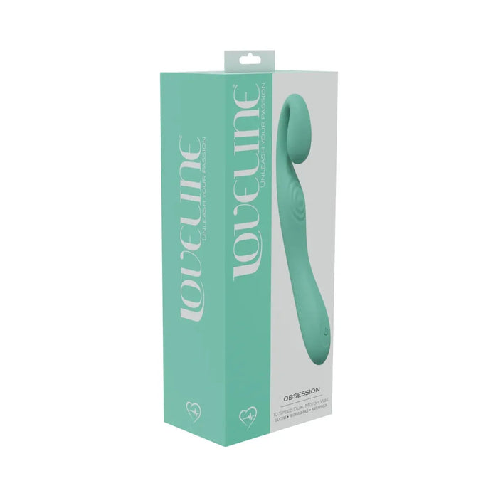 u shaped hook on top of vibrator on box cover  green