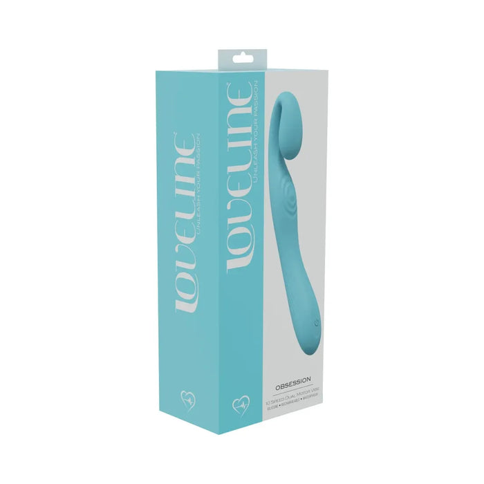 u shaped hook on top of vibrator on box cover  blue