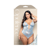 Blue opulence pearl teddy queen size example photo inside pacakaging.