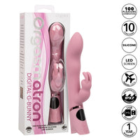 pink vibrator, with bunny ears clit stimulator 