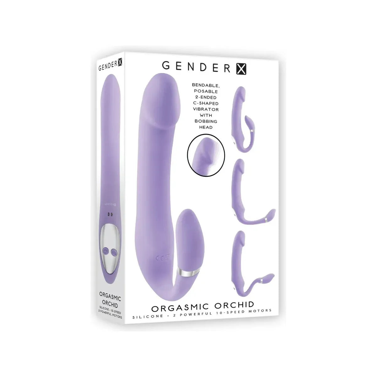 purple vibrator with internal & external stimulation