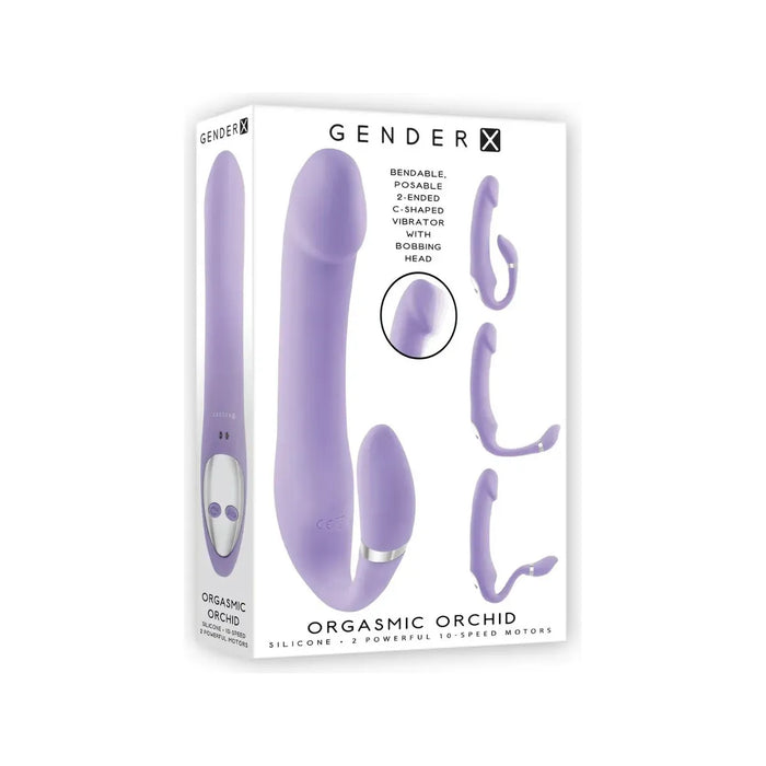 purple vibrator with internal & external stimulation