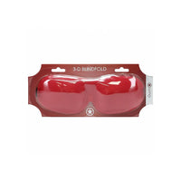 Red 3D blindfold in packaging with a visible brand logo on a white background