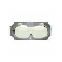 White 3d mask in a gray packaging on a white background