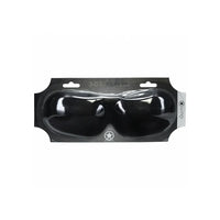 Black 3D blindfold in packaging on a white background
