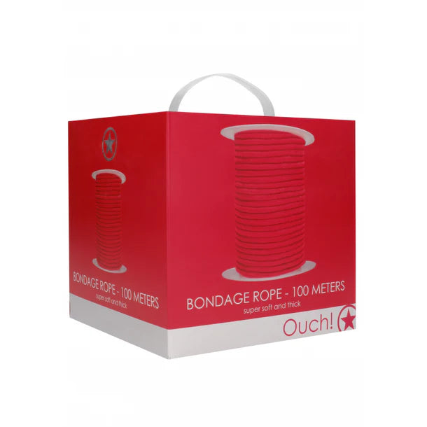red bondage rope on red box