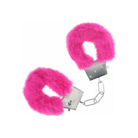 fluffy handcuffs in pink