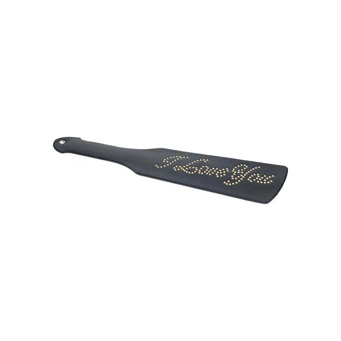 black paddle with i love you 