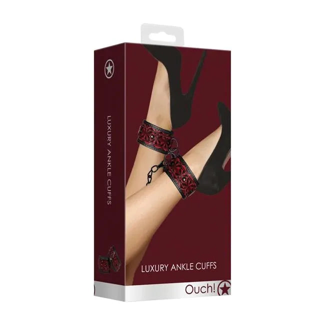 ouch luxury bondage ankle cuffs by shots source adult toys